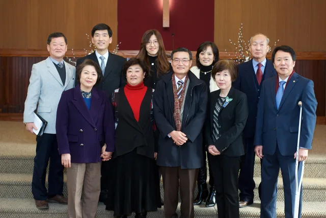 박명준 장로 김미연 권사 환송